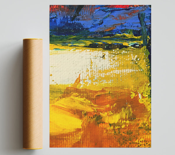 Golden Sunburst Landscape Giclee Print
