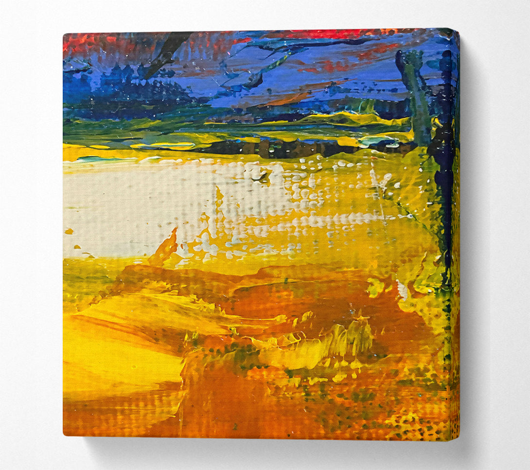 A Canvas Print of Golden Sunburst Landscape Canvas Print