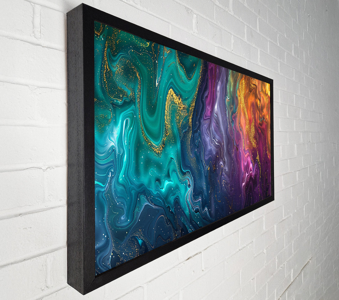  A Canvas Print of Emerald Flowing Dreams Canvas Art