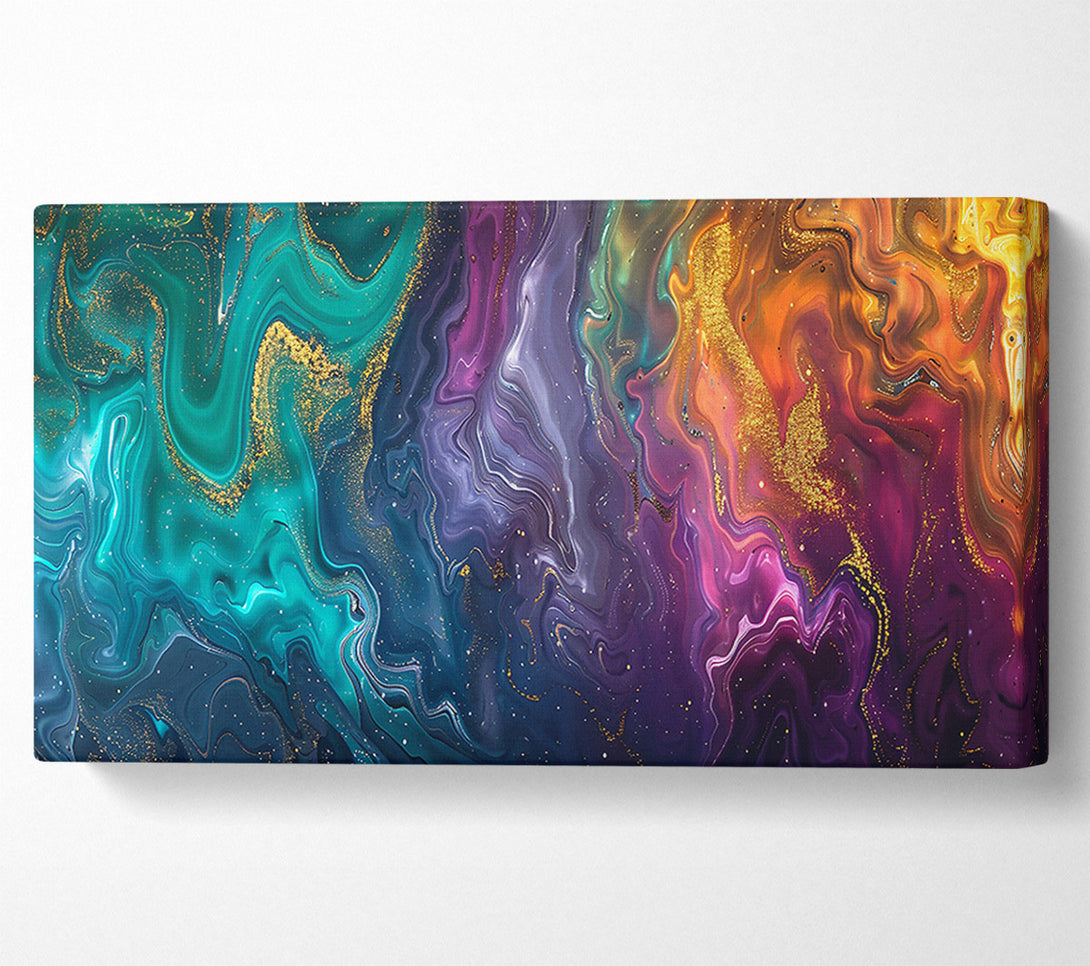  A Canvas Print of Emerald Flowing Dreams Canvas Art
