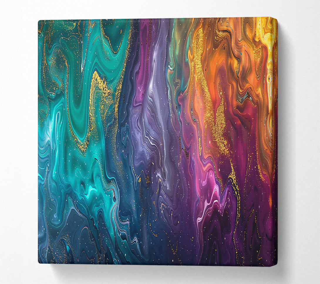  A Canvas Print of Emerald Flowing Dreams Canvas Art