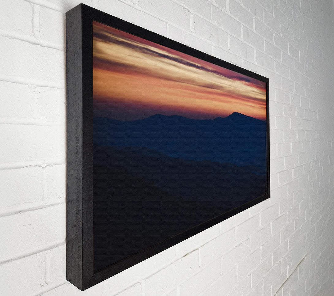 A Canvas Print of Crimson Mountain Hues Canvas Wall Art