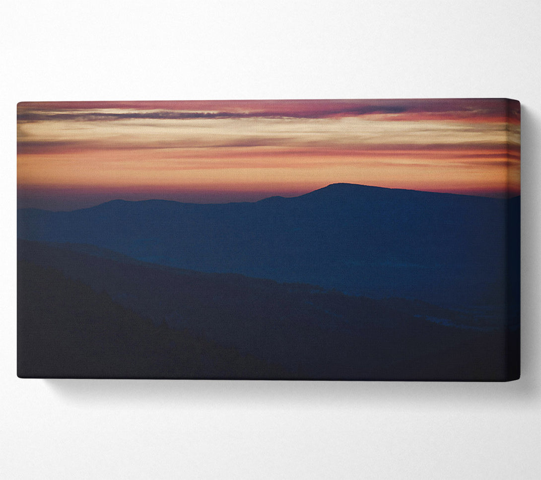  A Canvas Print of Crimson Mountain Hues Canvas Wall Art