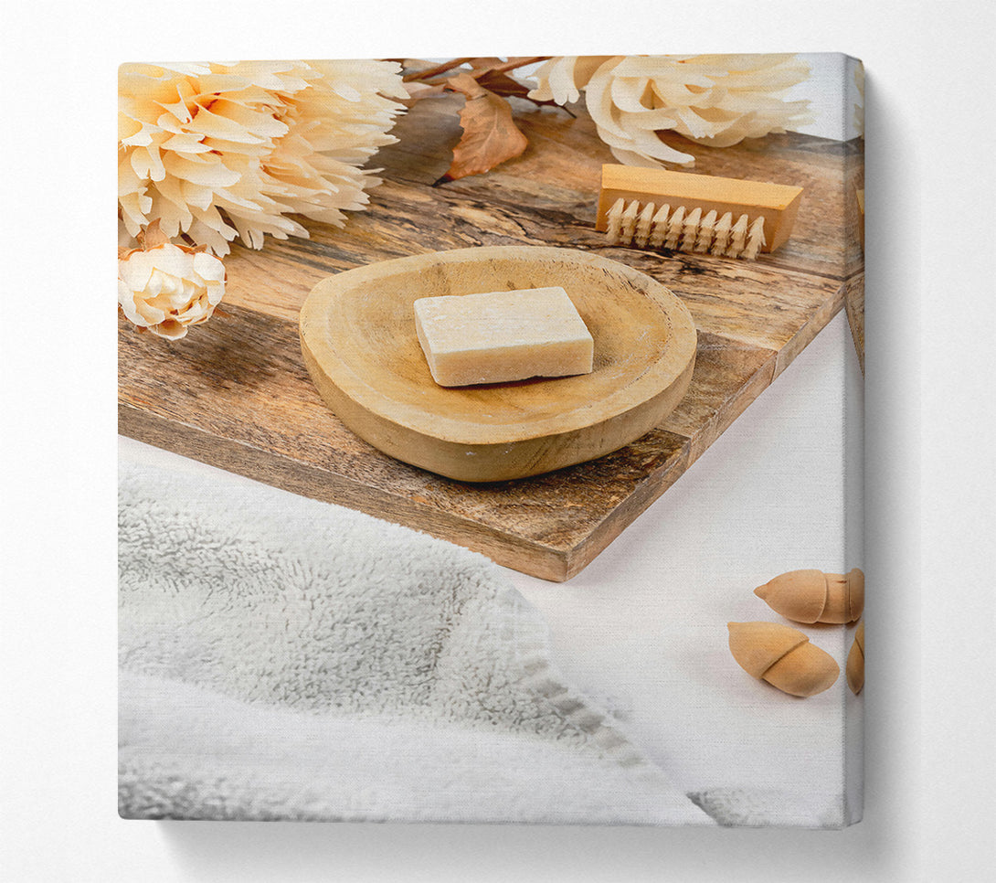  A Canvas Print of Creamy Wooden Dreams Canvas Print