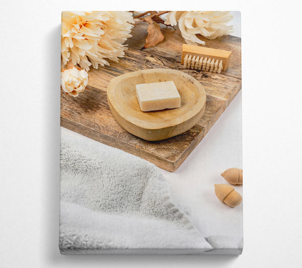  A Canvas Print of Creamy Wooden Dreams Canvas Print