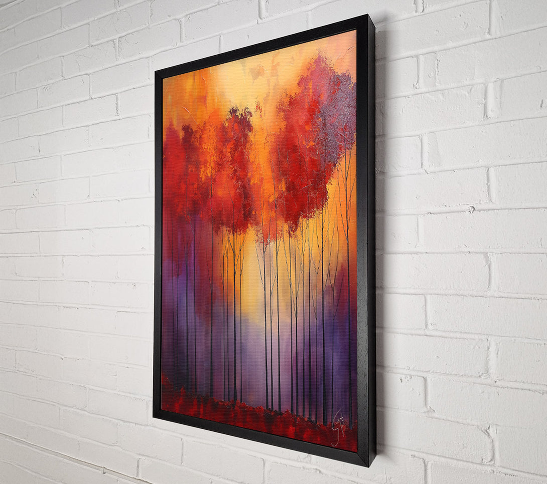  A Canvas Print of Autumn Trees Art Canvas Art