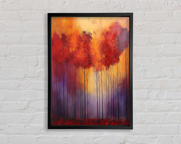 Autumn Trees Art Framed Print