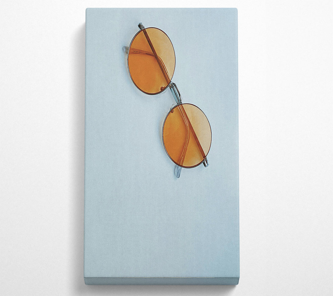  A Canvas Print of Amber Round Shades Canvas Print