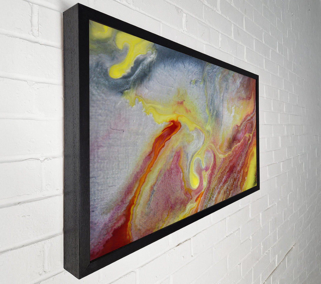  A Canvas Print of Golden Swirls Of Fire Canvas Art