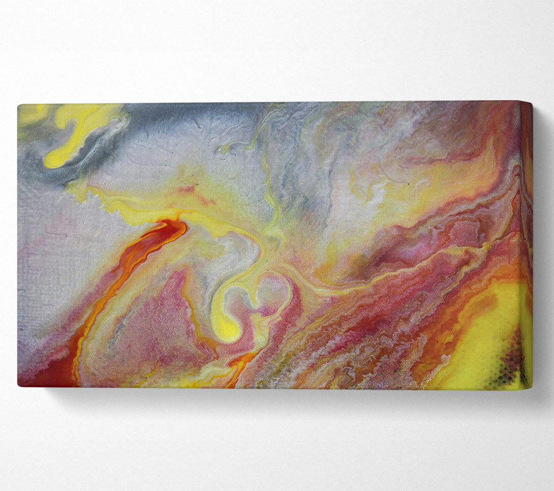  A Canvas Print of Golden Swirls Of Fire Canvas Art