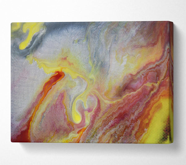 A Canvas Print of Golden Swirls Of Fire Canvas Art
