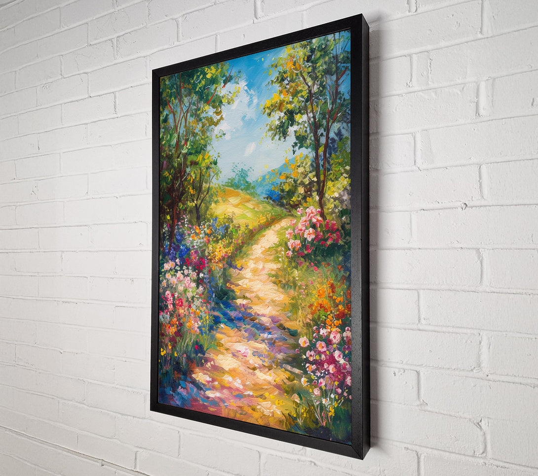  A Canvas Print of Autumn Woodland Walk Bloom Canvas Print