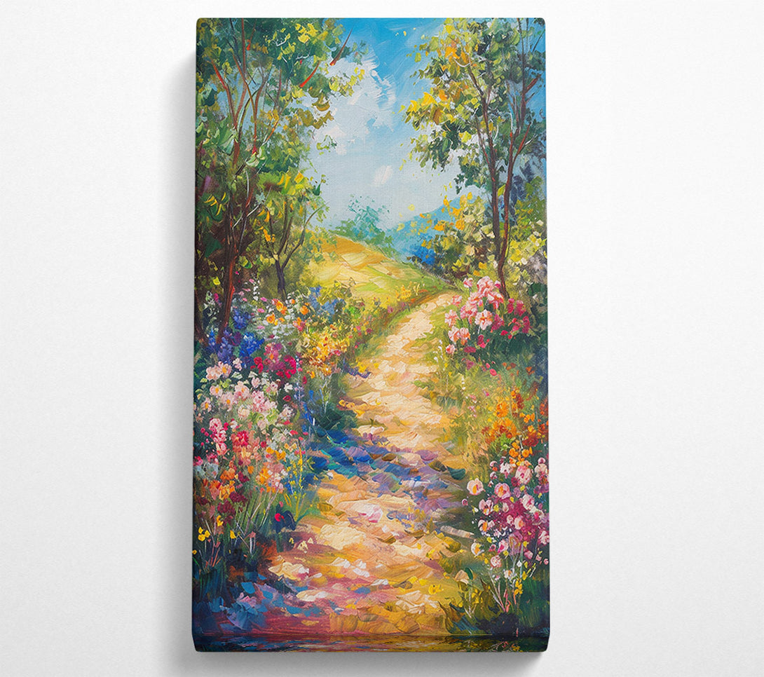  A Canvas Print of Autumn Woodland Walk Bloom Canvas Print