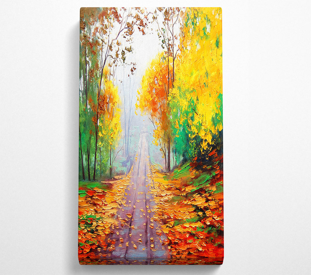  A Canvas Print of Autumnal Walk Canvas Wall Art