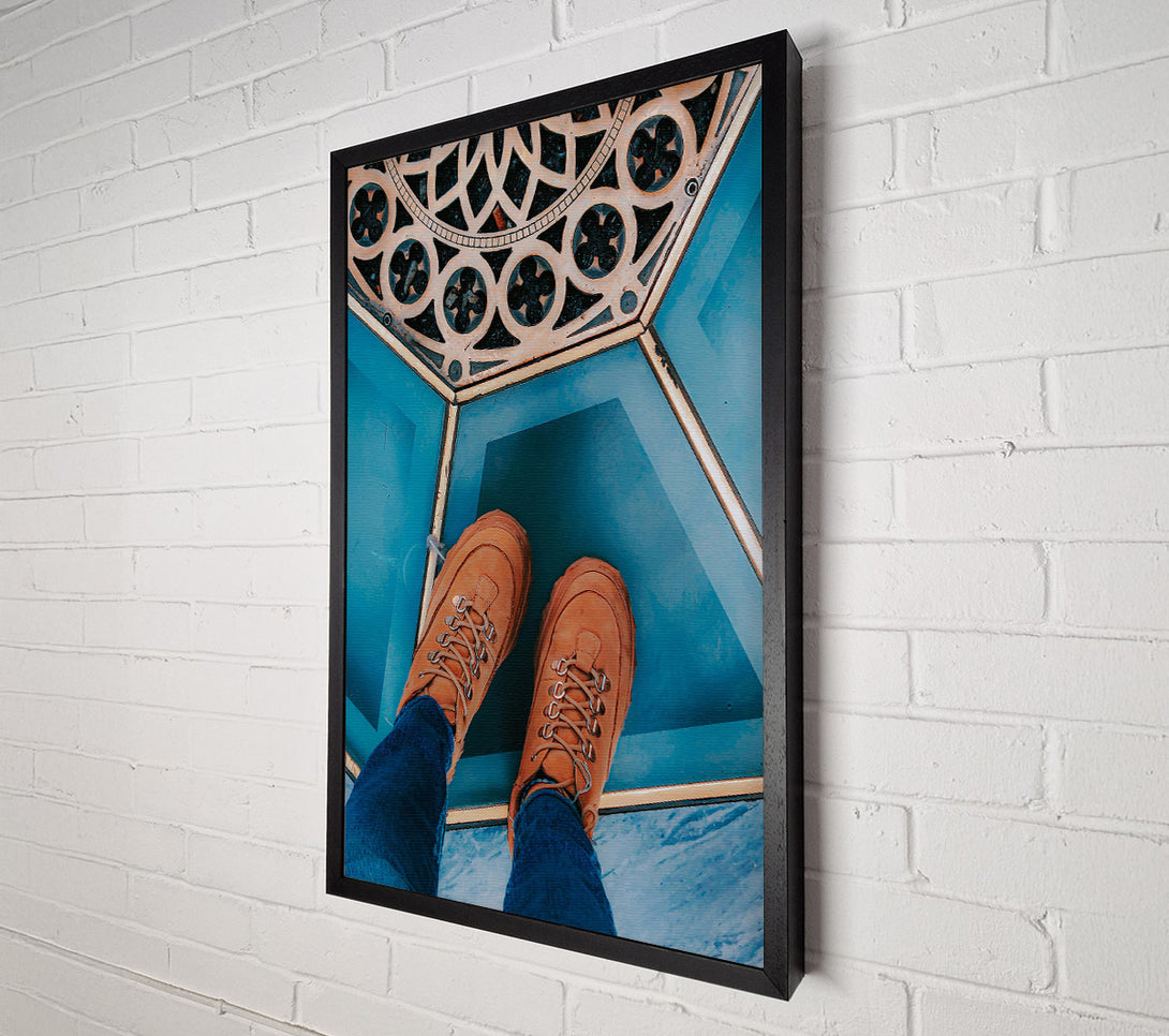  A Canvas Print of Blue Sky Boots Canvas Art