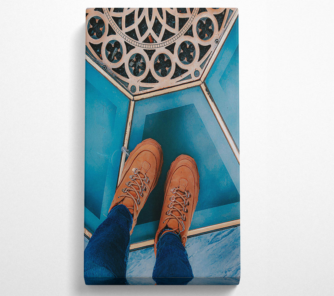  A Canvas Print of Blue Sky Boots Canvas Art
