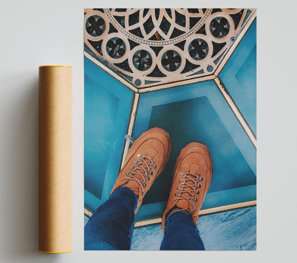 Blue Sky Boots Print