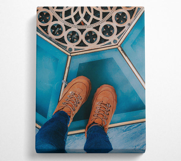  A Canvas Print of Blue Sky Boots Canvas Art