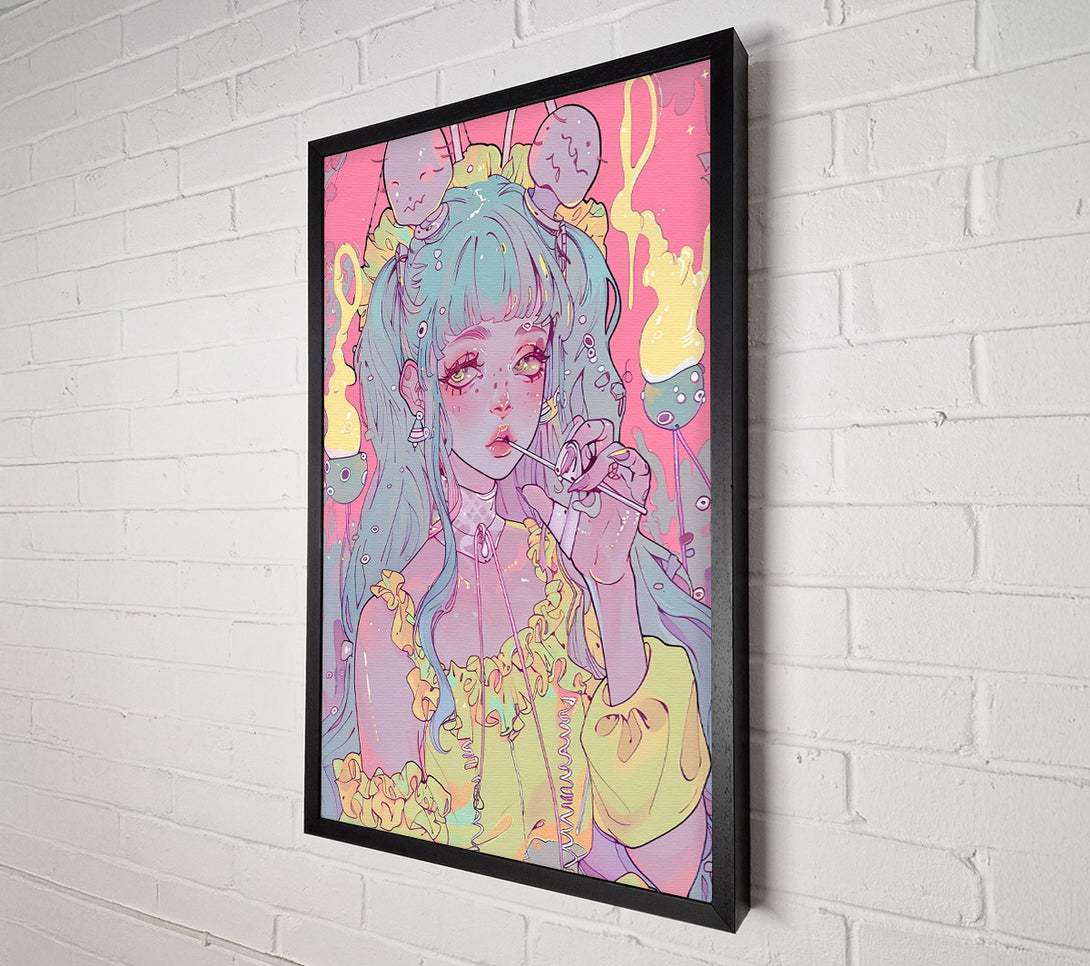  A Canvas Print of Pink Dream Girl Canvas Wall Art