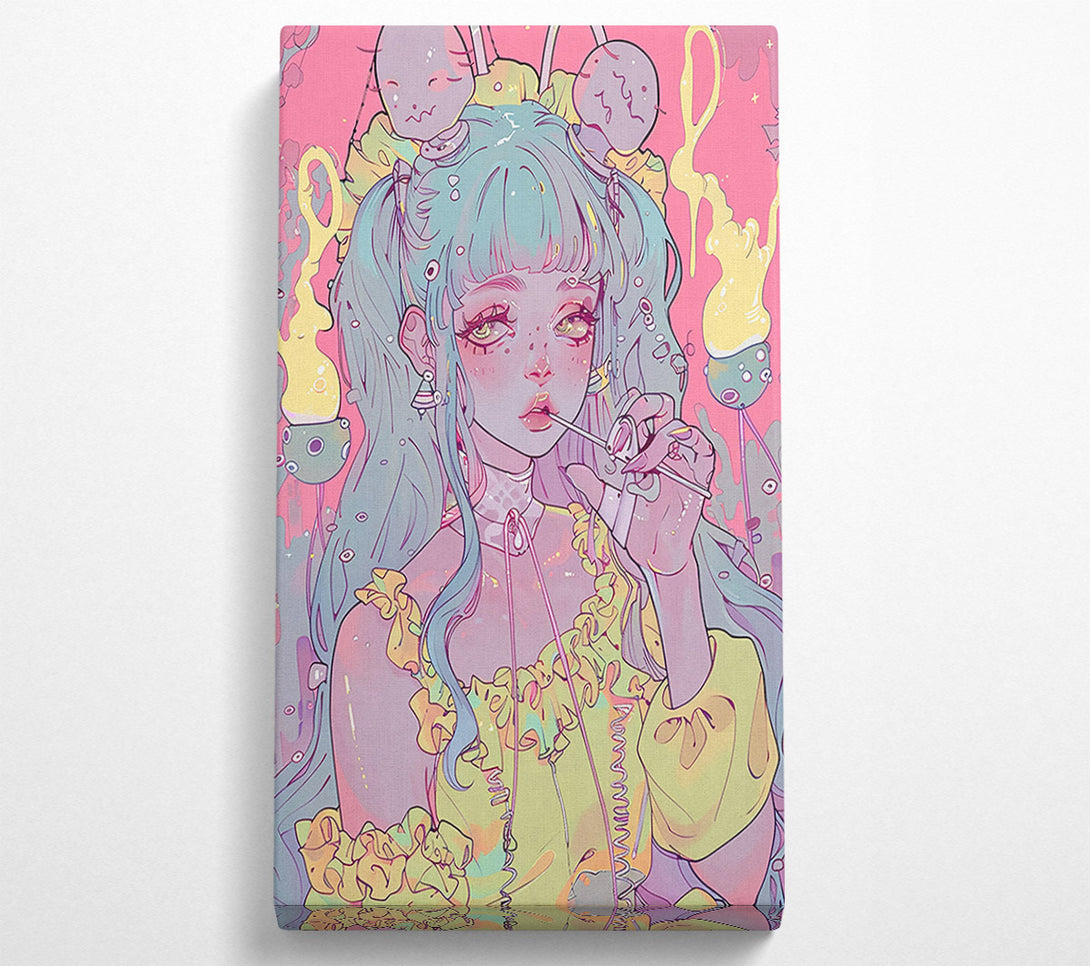  A Canvas Print of Pink Dream Girl Canvas Wall Art