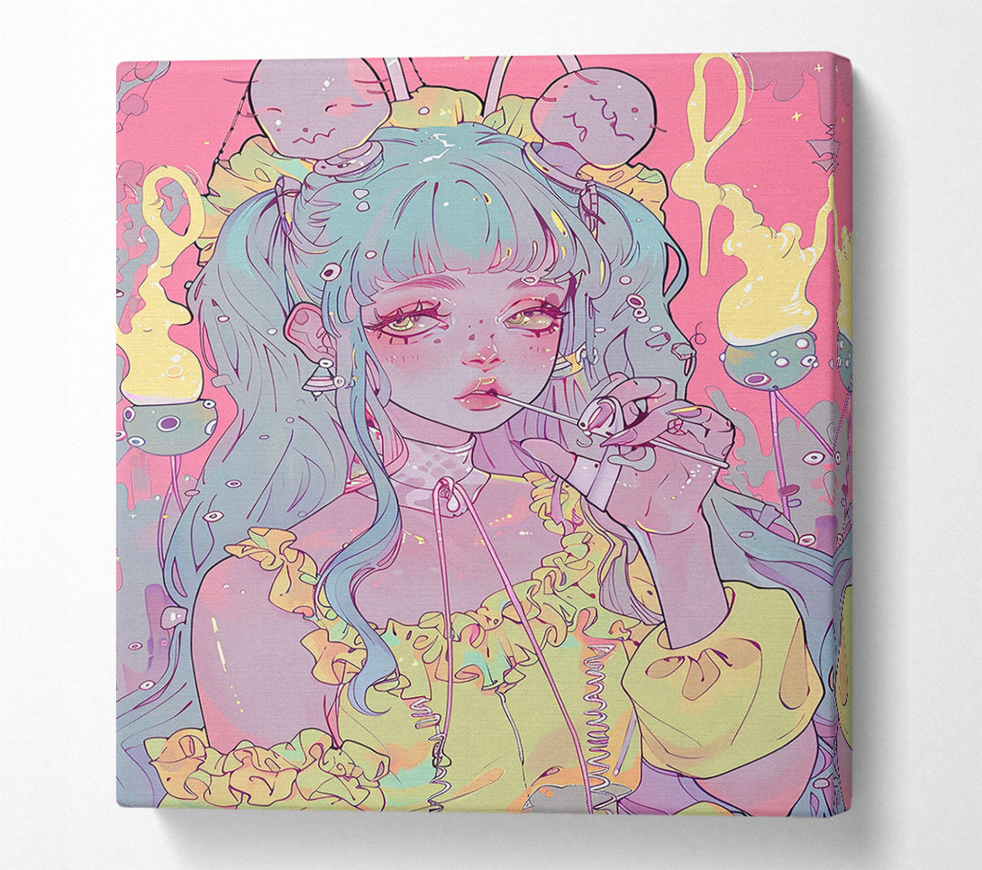 A Canvas Print of Pink Dream Girl Canvas Wall Art