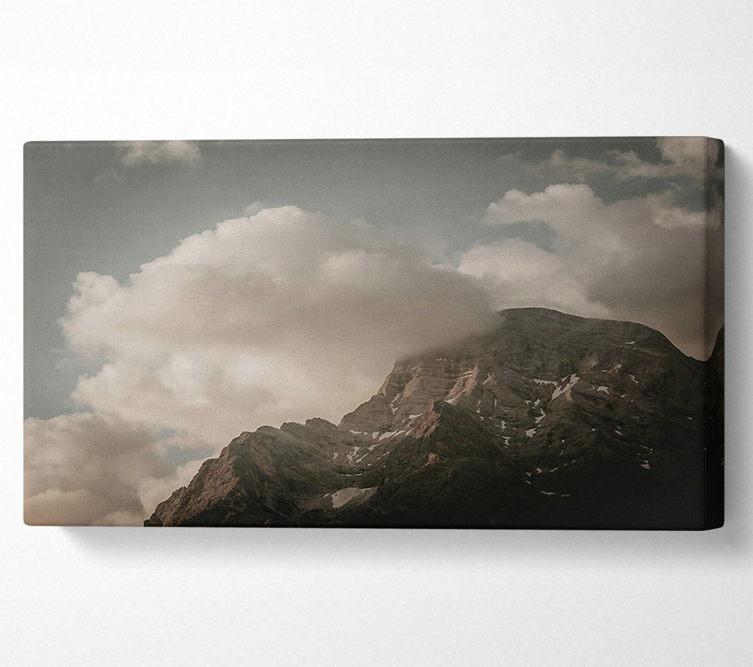 A Canvas Print of Grey Peak'S Embrace Canvas Art