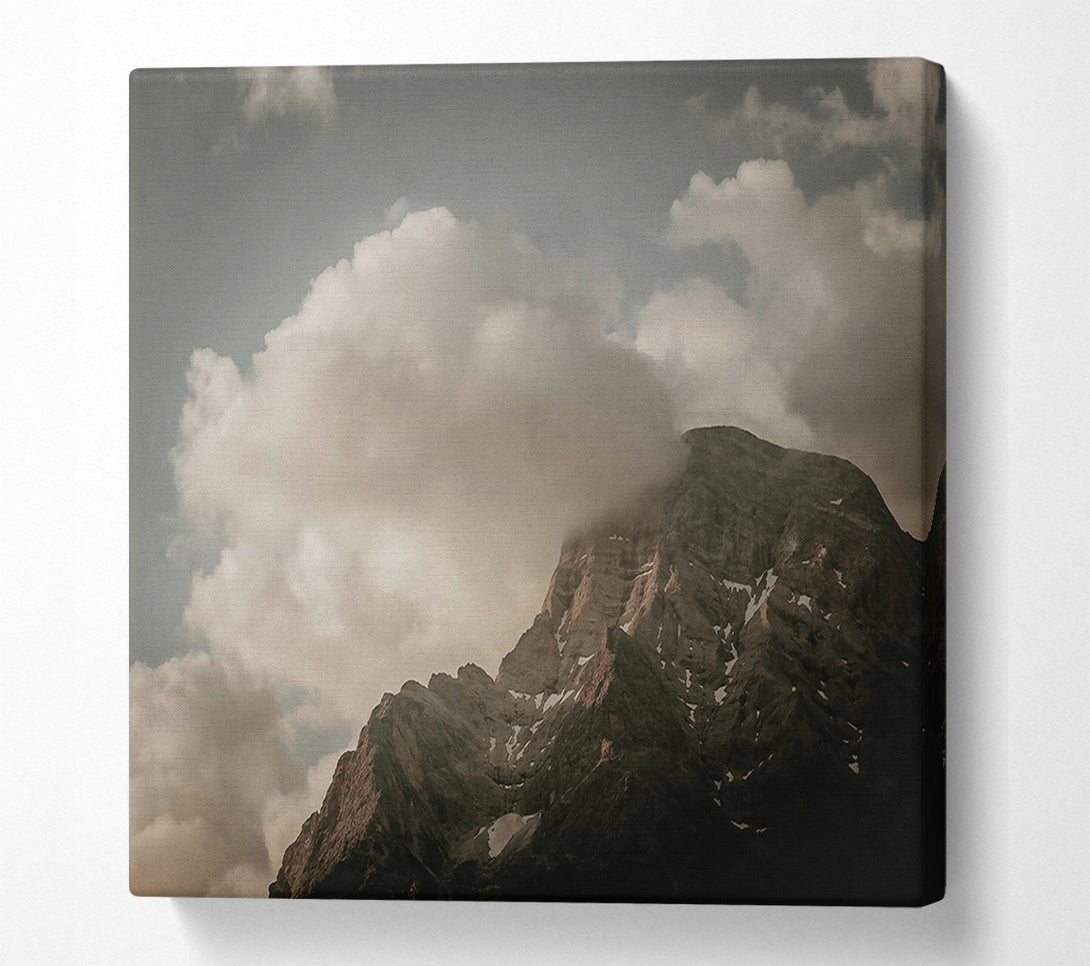  A Canvas Print of Grey Peak'S Embrace Canvas Art
