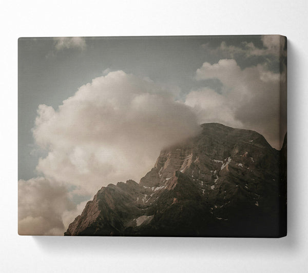  A Canvas Print of Grey Peak'S Embrace Canvas Art