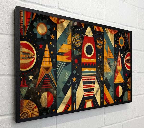 Red Retro Rocket