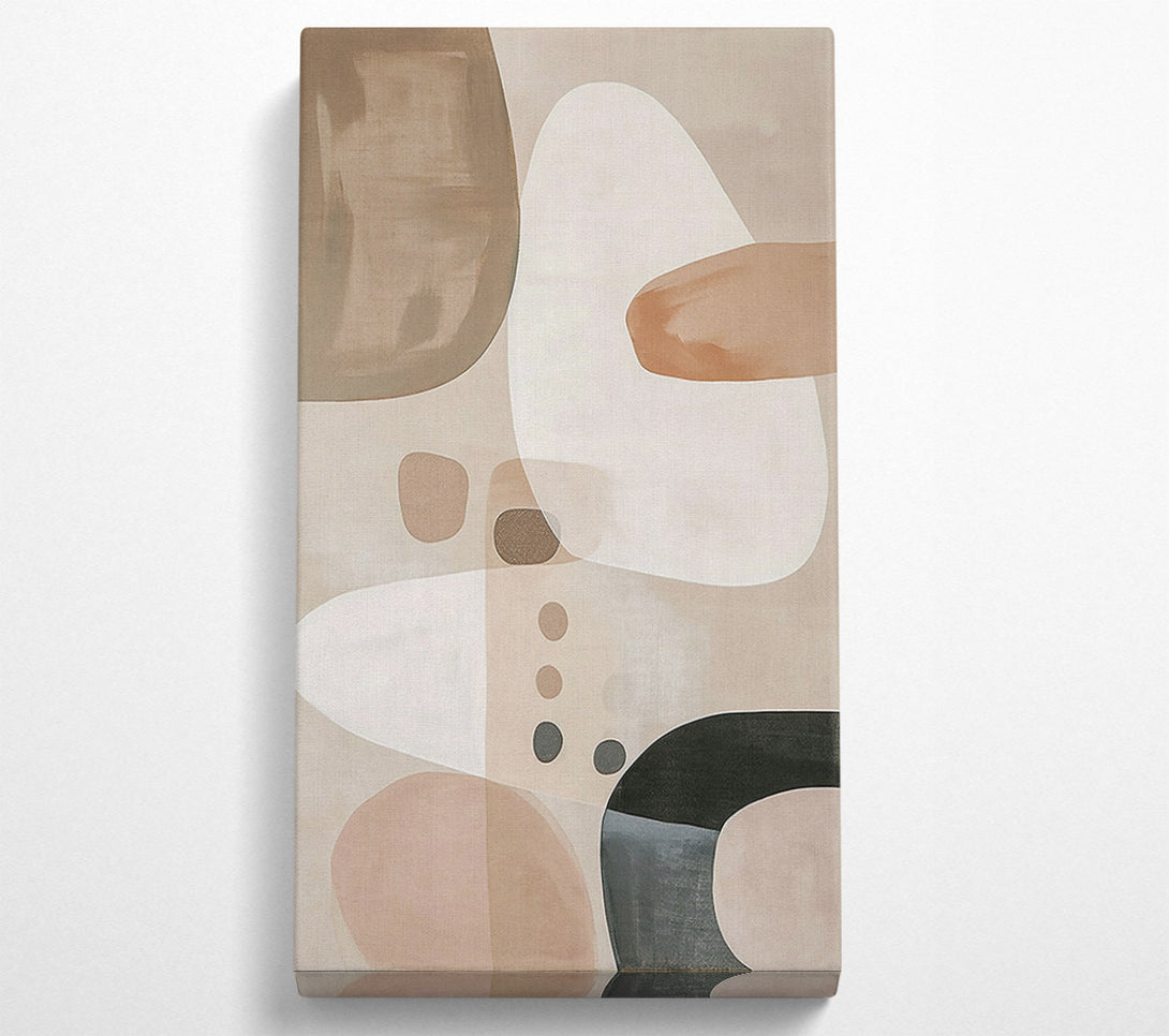  A Canvas Print of Beige Abstract Shapes Canvas Print