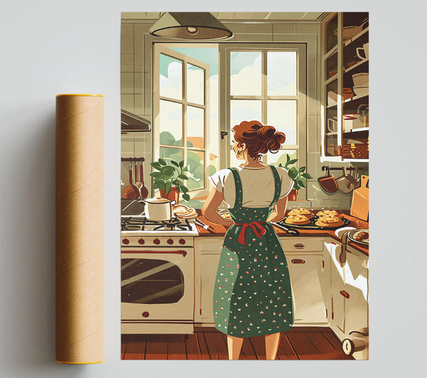 Green Kitchen Sunshine Print