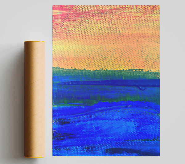 Blue Horizon'S Glow Giclee Print
