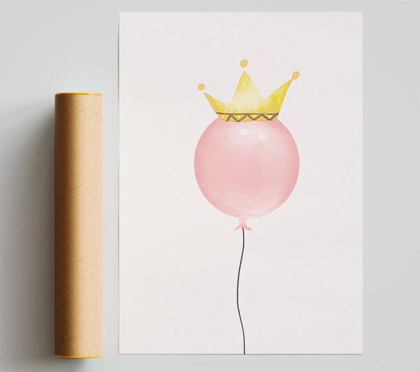 Balloon Crown Giclee Print