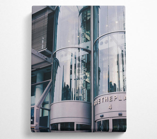  A Canvas Print of Steel And Glass Reflections Canvas Art