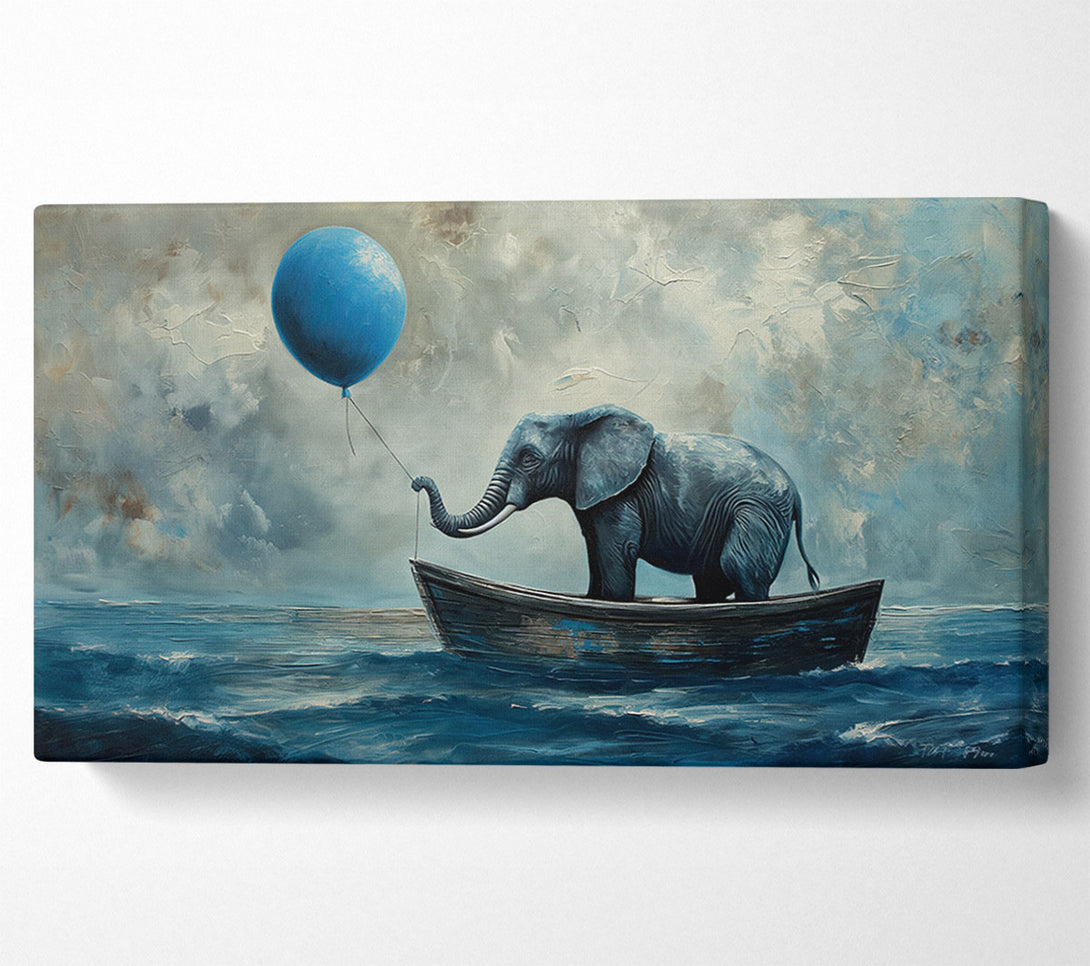  A Canvas Print of Balloon Elephant Canvas Wall Art