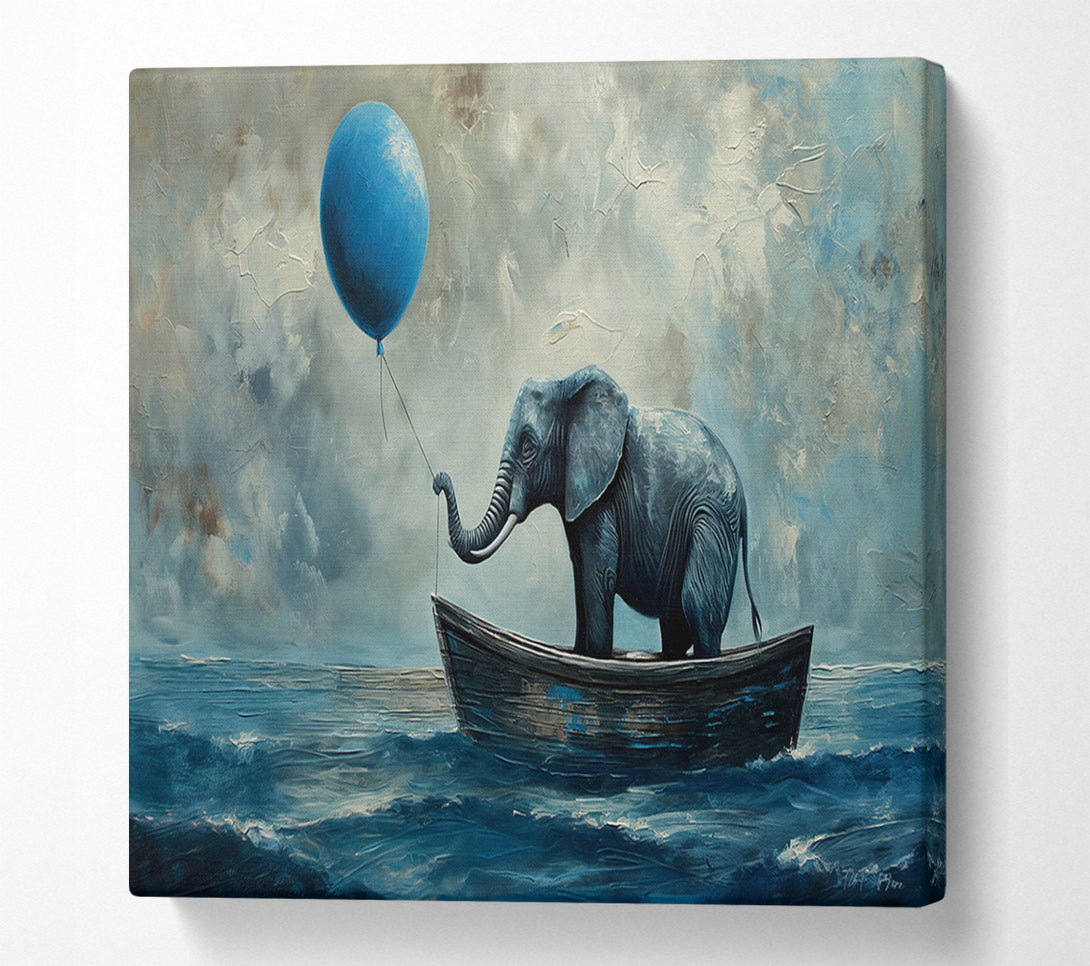  A Canvas Print of Balloon Elephant Canvas Wall Art