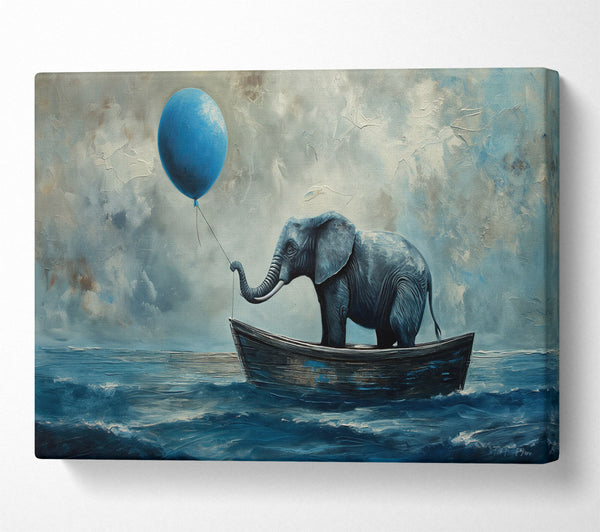  A Canvas Print of Balloon Elephant Canvas Wall Art