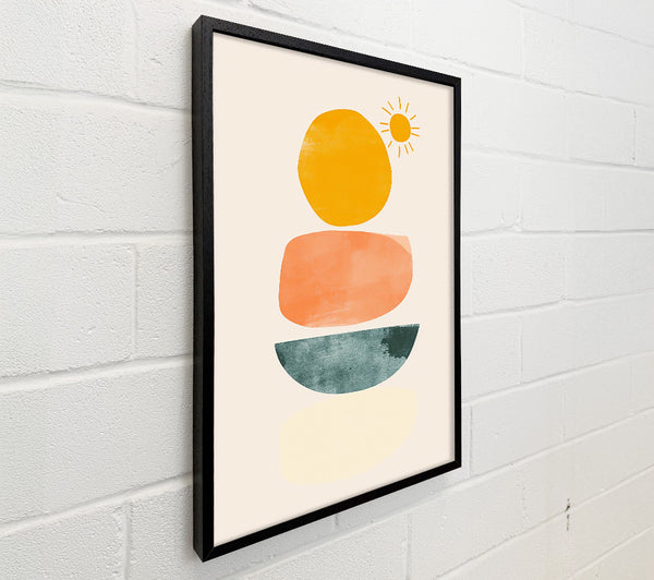 Sunlit Peach Shapes