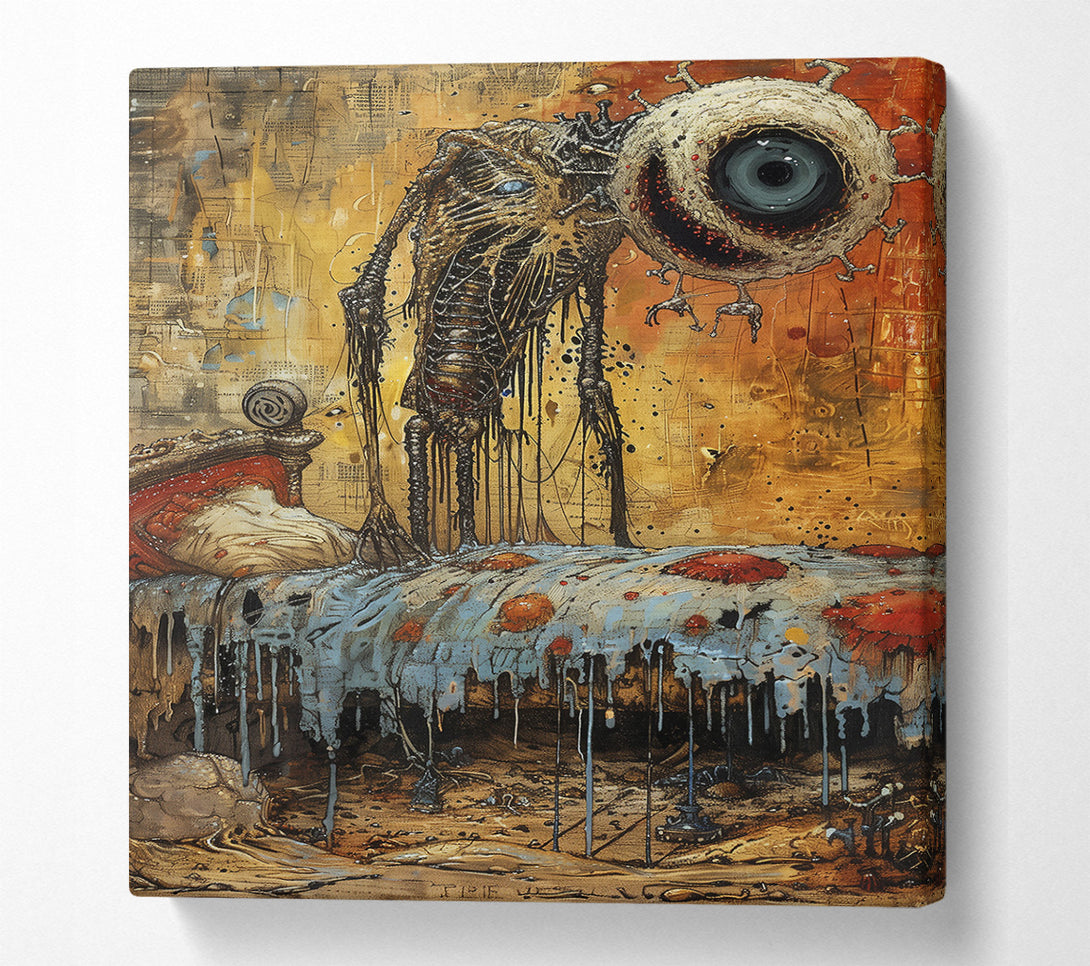  A Canvas Print of Blue Dripping Dreamscape Canvas Art