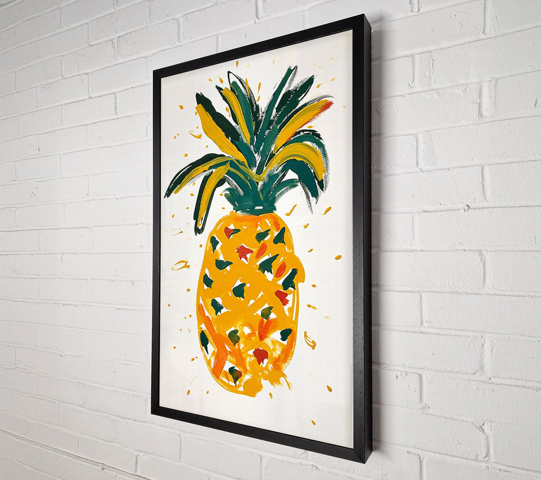  A Canvas Print of Golden Pineapple Dreams Canvas Print