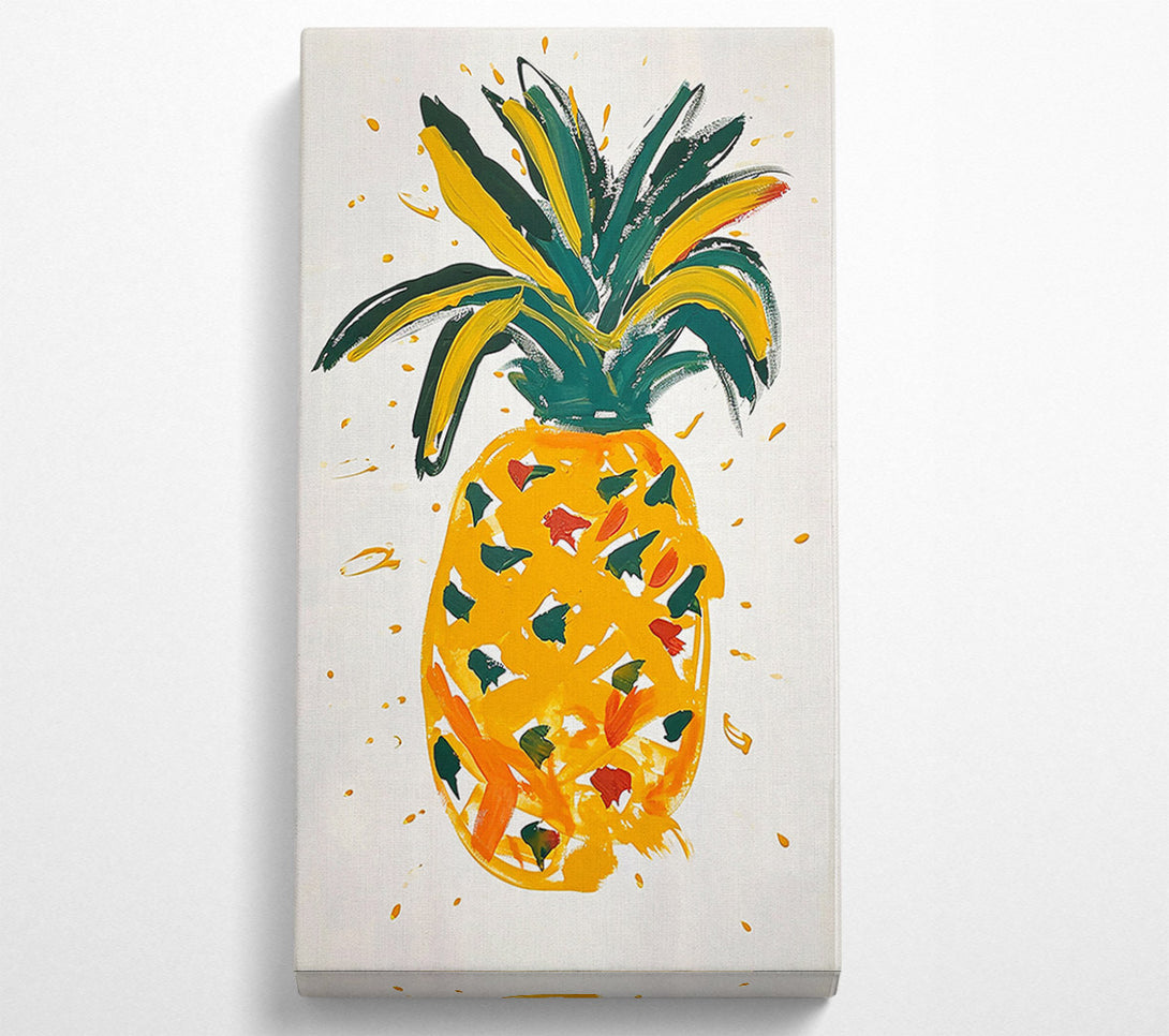  A Canvas Print of Golden Pineapple Dreams Canvas Print