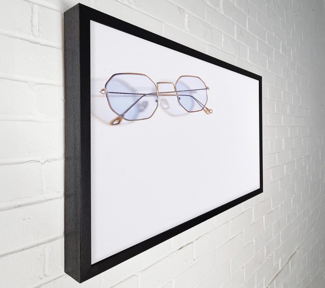  A Canvas Print of Azure Octagon Shades Canvas Wall Art