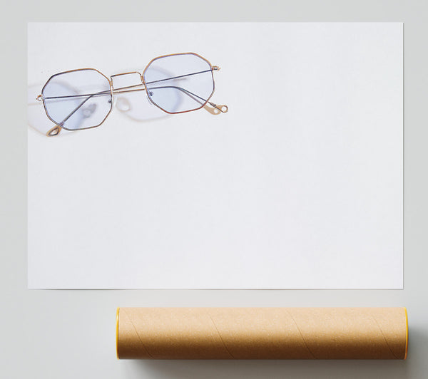 Azure Octagon Shades Poster