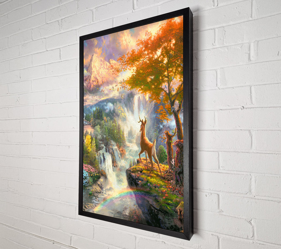  A Canvas Print of Bambi Deer Canvas Wall Art