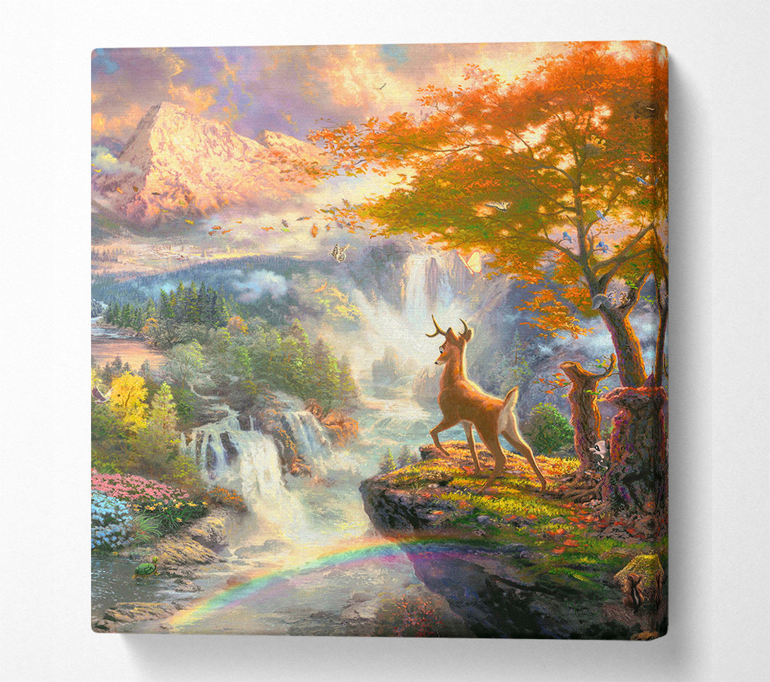 A Canvas Print of Bambi Deer Canvas Wall Art