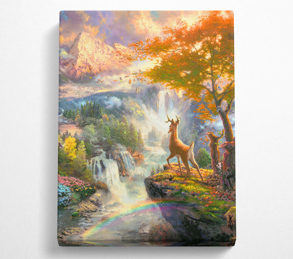  A Canvas Print of Bambi Deer Canvas Wall Art