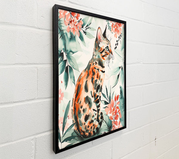 Orange Bengal In Bloom