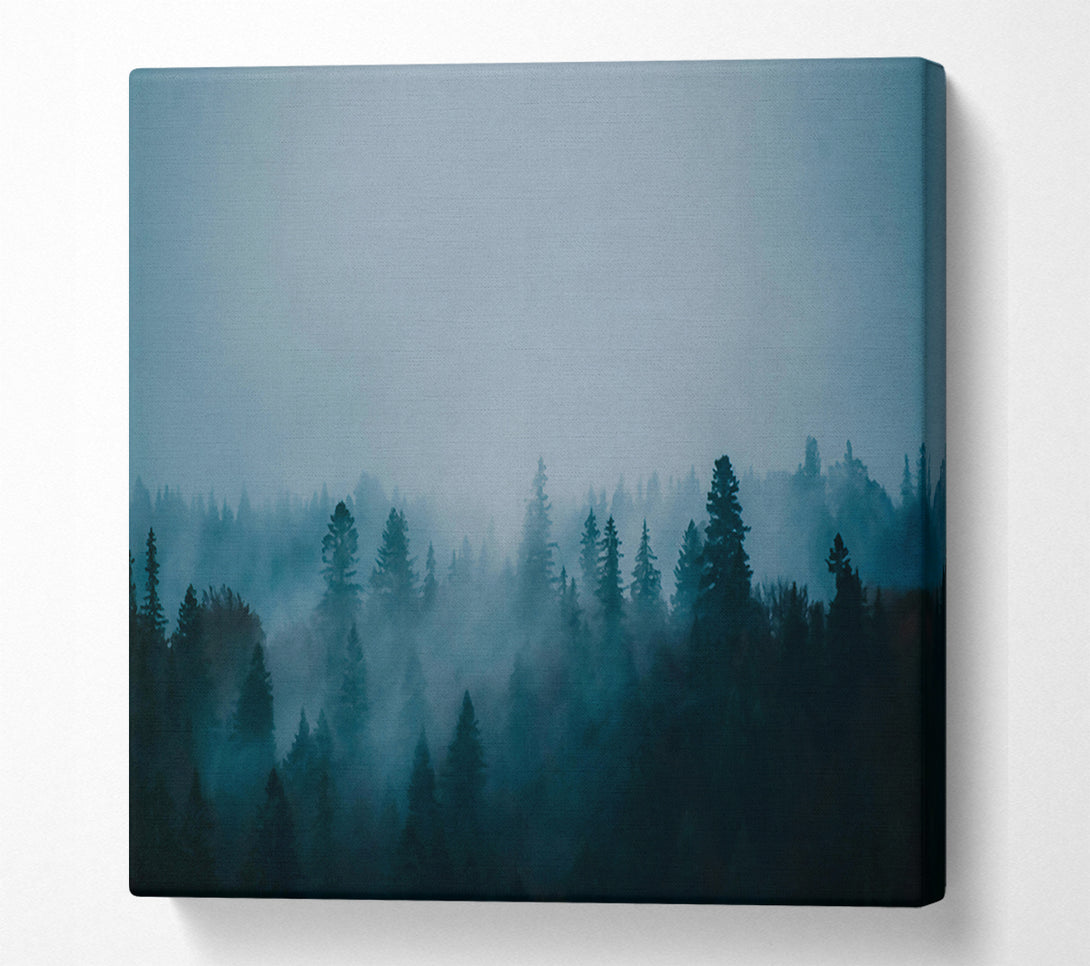  A Canvas Print of Azure Forest Mist Canvas Print