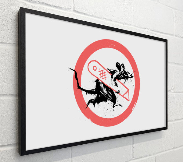 Banksy Knife Rat
