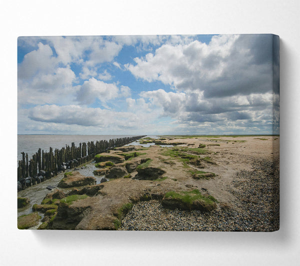  A Canvas Print of Sand And Blue Sky Canvas Print